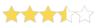 3.5 stars white BG