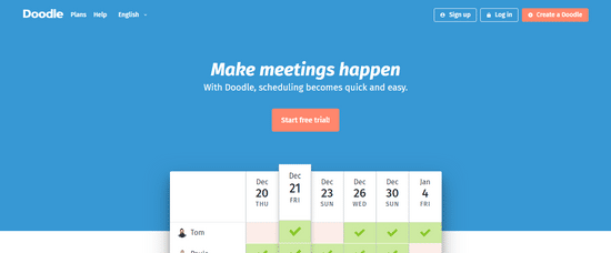 doodle lead scheduler