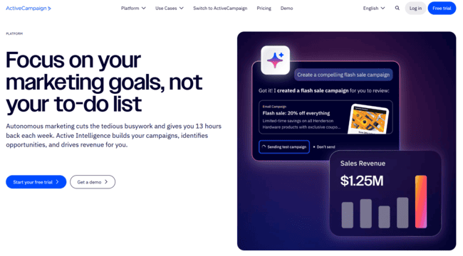 ActiveCampaign MailerLite alternative for advanced marketing automation