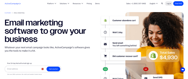 ActiveCampaign email service provider