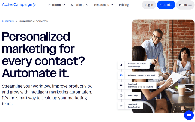 ActiveCampaign marketing automation software