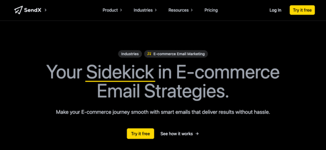 Aplicación de email marketing SendX