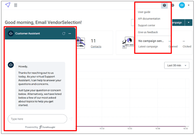 atención al cliente de Mailjet