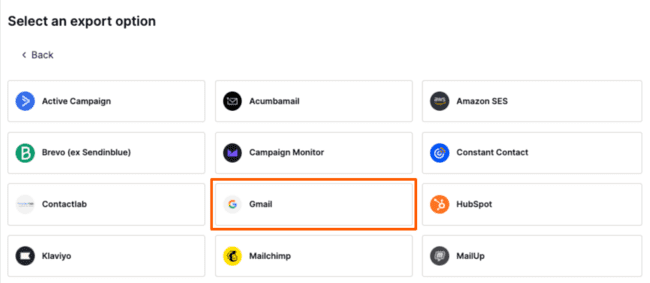 exportar un correo electrónico html a gmail para enviarlo desde BEE