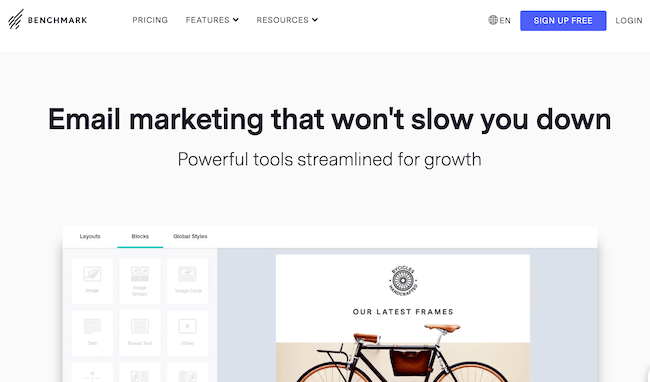 Benchmark CRM para email marketing