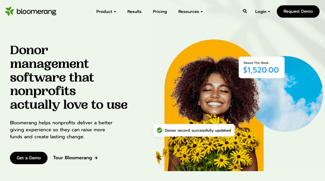 Bloomerang donor management platform