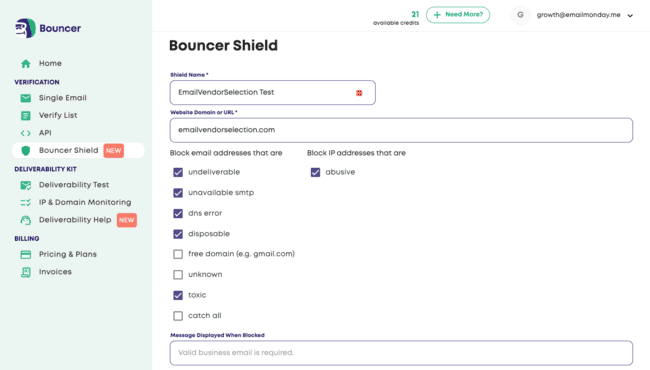 Bouncer Shield