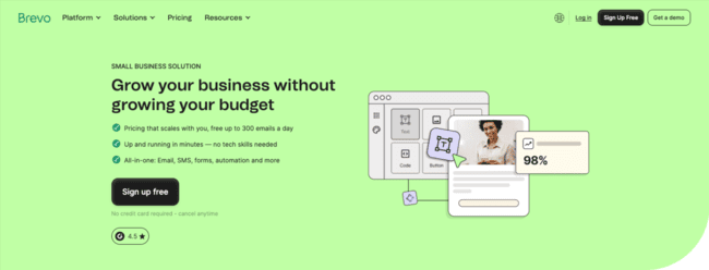 Brevo all-in-one marketing alternative to MailerLite
