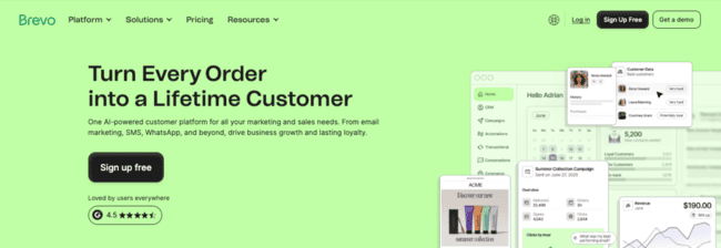 Brevo low cost customer platform compared to Iterable