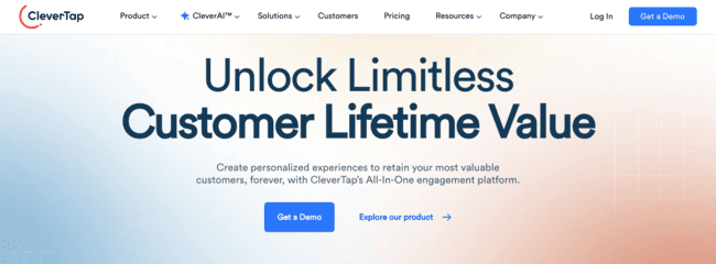 CleverTap data-led user engagement platform