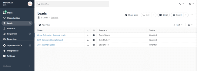 Close sales crm pipeline