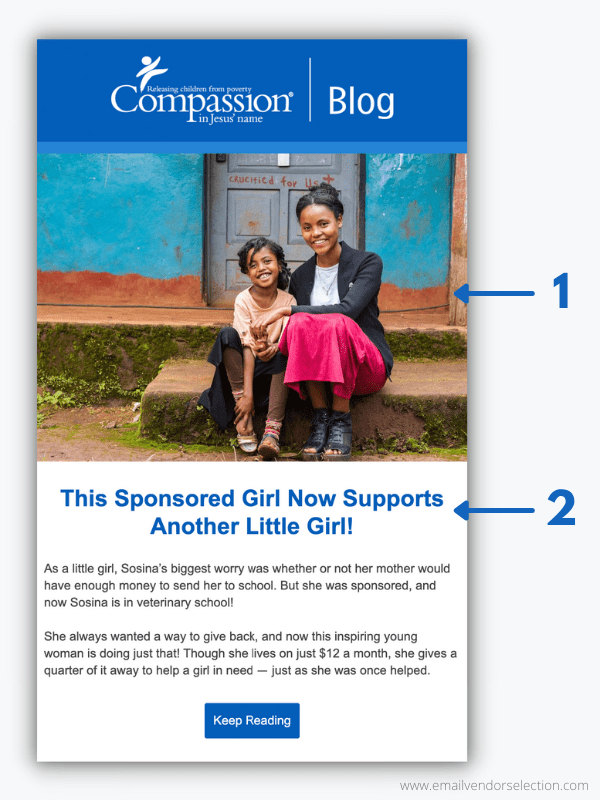 Compassion using storytelling for nonprofit newsletter