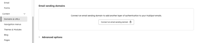 Conectar un dominio de envío de correo en HubSpot