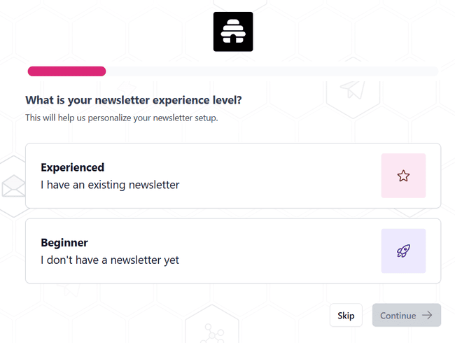 Configuración para nuevos usuarios de beehiiv
