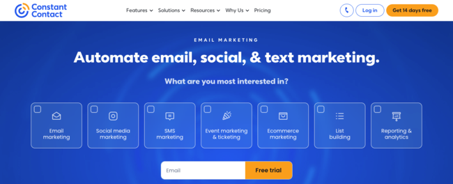 Constant Contact Mailchimp Alternatieven vs