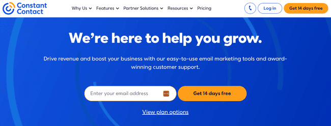 Constant Contact alternativa de Klaviyo herramienta email marketing y redes sociales