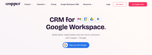 Copper Google Workspace CRM