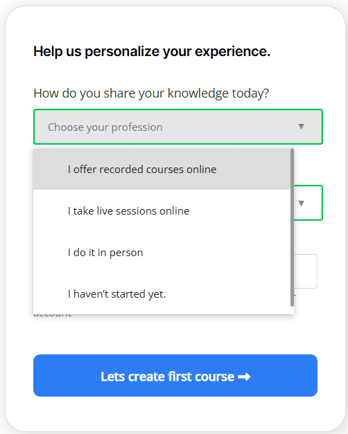 Creating a FreshLearn account