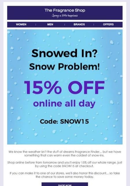 Customized marketing emails