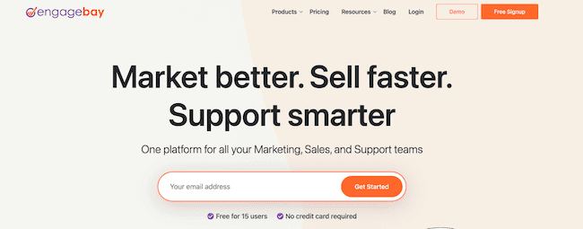 Engagebay plataforma CRM alternativa a Hubspot