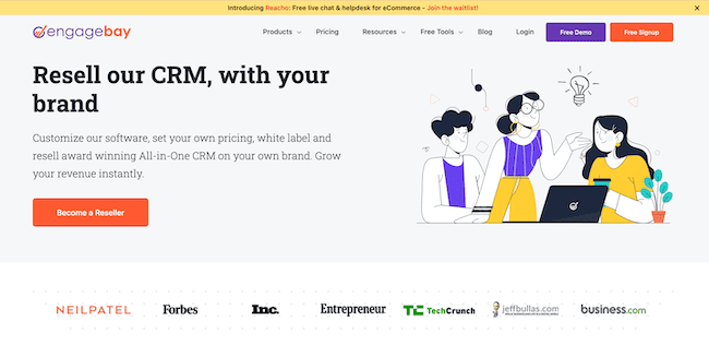 Engagebay crm software reseller program
