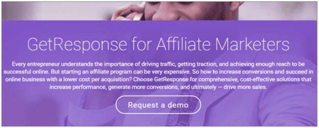 GetResponse Email software for Affiliate Marketers