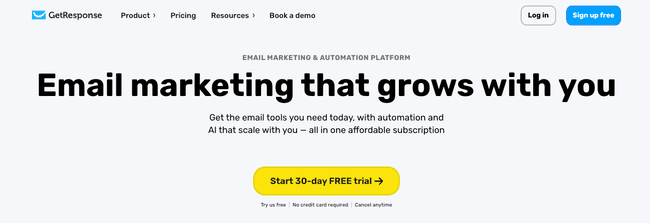 GetResponse email marketing software Constant Contact alternative