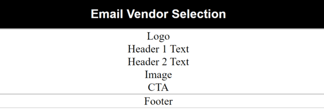 formatting the header section of an html email template