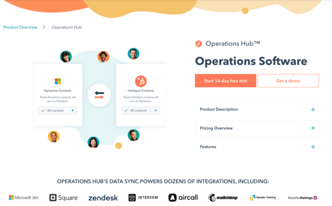 Hubspot Operations Hub as a Zapier alternative