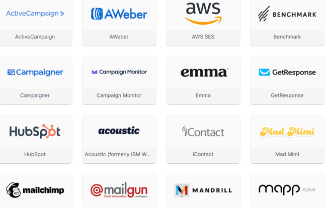 Integraciones de SendForensics