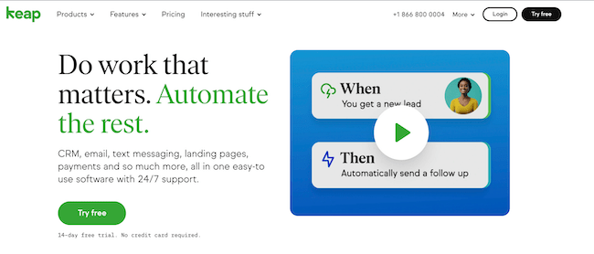 Keap crm-platform voor emailmarketing automation
