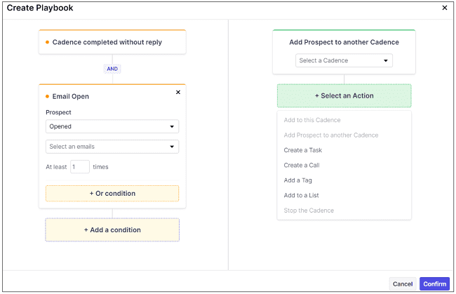 Klenty playbook builder