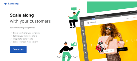 Landingi, agencia de landing pages marca blanca