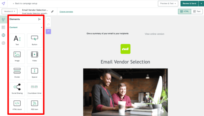 Mailjet-email-builder