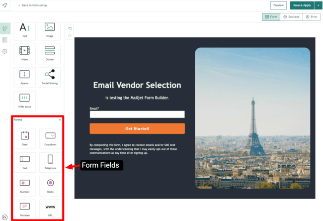 Mailjet-form-builder