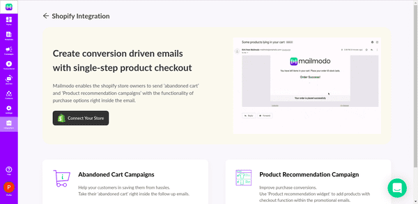 Mailmodo email marketing platform review shopify integrations