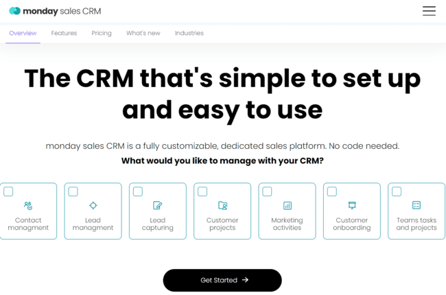 Monday.com crm software