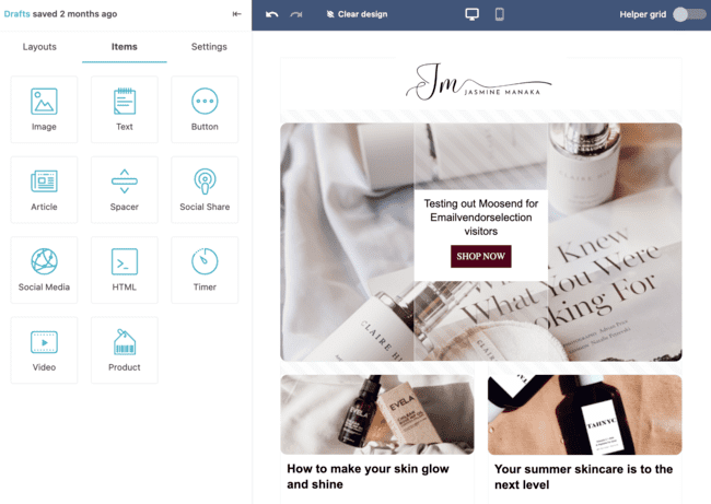 7 Free Email Template Builders (drag and drop) for Gmail