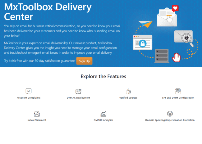 MxToolbox delivery center