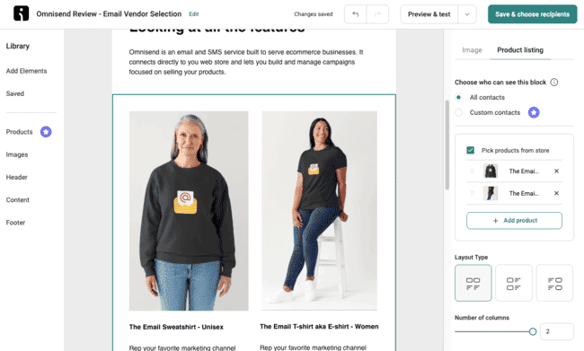 Omnisend Kit alternative email templates