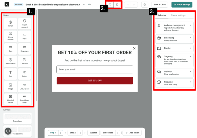 Omnisend form builder review