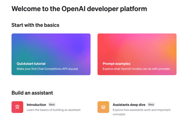 OpenAI Playground para exploración y experimentación
