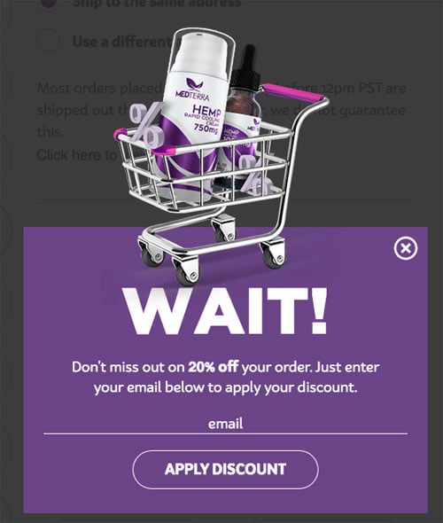 Email Opt in Checkout Design