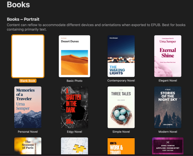 Pages macOS eBook creation software