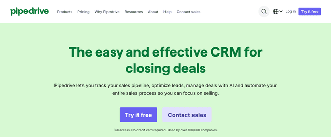 Pipedrive Sales CRM