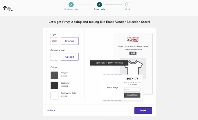 plataforma de marketing de comercio electrónico Privy para email y SMS marketing