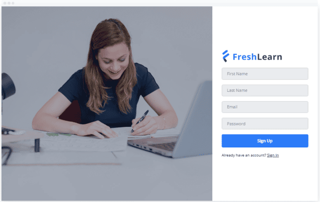 Registro de miembros de FreshLearn