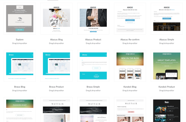 Reseña de EmailOctopus- ejemplos de plantillas de email