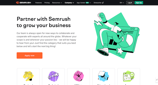 Semrush seo software reseller program