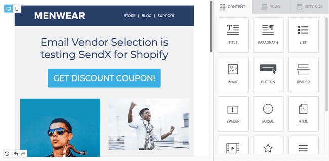 SendX servicio asequible de email marketing para vendedores de Shopify
